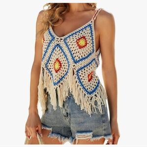 NWOT Endless Rose crochet boho top